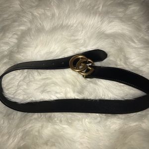Black GUCCI belt